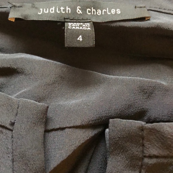 Judith & Charles Navy Silk Blouse - Picture 1 of 4